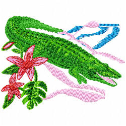 Reptiles Embroidery Design 7
